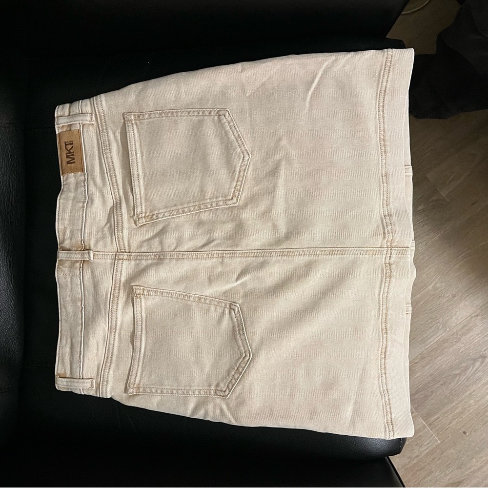 Beige Women's Skirt | MKT studio Jollenston Vintage Twill Skirt | Size 40 - Picture 5 of 8